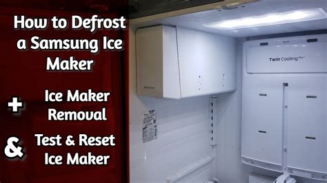 samsung fridge ice maker defrost|How To Defrost A Samsung Ice Maker (Step